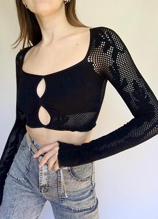 Топ сітка з вирізами