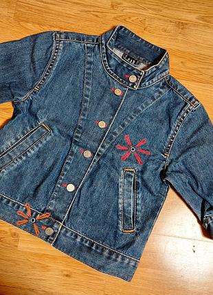 Джинсовая куртка gap р 5-6лет 2
