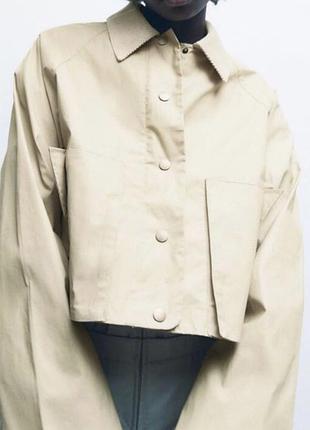 Вкорочений тренч zara