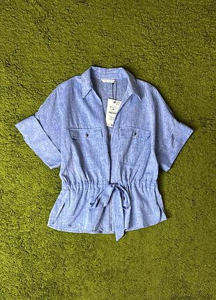 Сорочка із вмістом льону zara