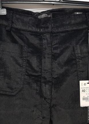 Оксамитові штани zara4 фото
