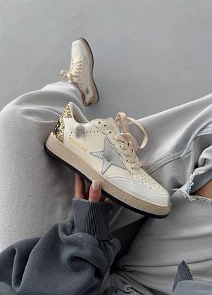 Кросівки golden goose | ggdb ballstar golden cream premium