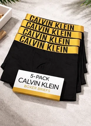 Мужские трусы боксеры calvin klein gold набор 5 шт.