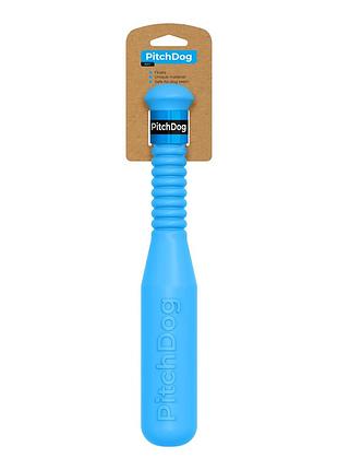 Игровая бита для апортировки pitchdog, длина 35 см, диаметр 6 см голубой