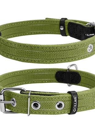 Ошейник для собак хлопковая тесьма collar брезент двойной (ширина 25мм, длина 41-53см)