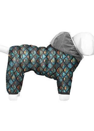 Комбинезон для собак waudog clothes рисунок "луска", m35, в 59-62 см, с 37-40 см