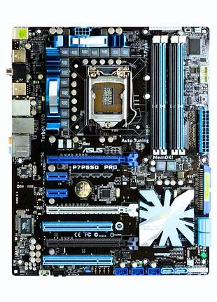 Надежная топовая плата lga1156 asus p7p55d pro sli на p55 чипсете, ddr3 из германии с гарантией s 1156