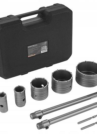 Набор коронок по бетону 9 шт sds+/sds max. 30-100mm kd12640