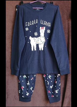 Костюм мужской домашний, велюр, fallacy llama,  xl