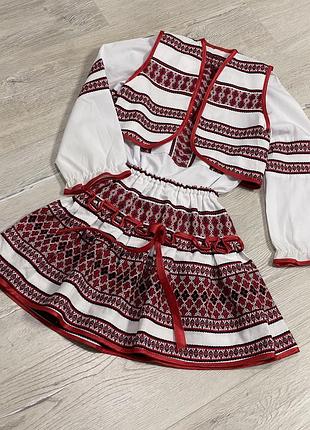 Костюм вишиванка на дівчинку 7-8 років