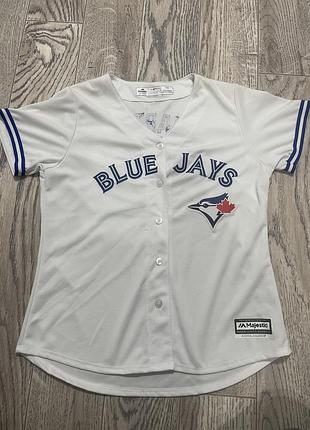 Футболка toronto blue jays (mlb) majestic cool base