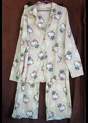 Костюм женский мягкий hello kitty. 2xl, eur 50-52