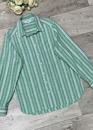 Легкая рубашка в полоску marks&spencer, р.xs-s