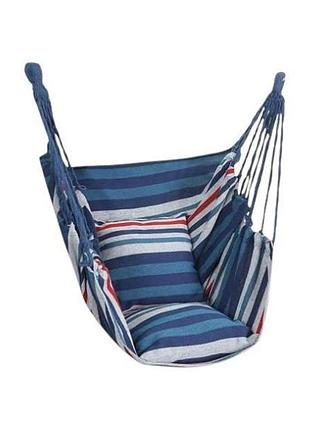 Гамак-кресло подвесной 130*100см ma546blue синие полосы