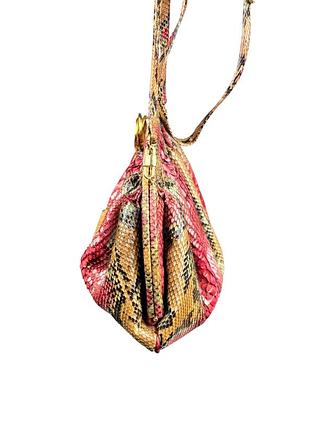 Сумка umberto firenze python, шкіра пітона 5