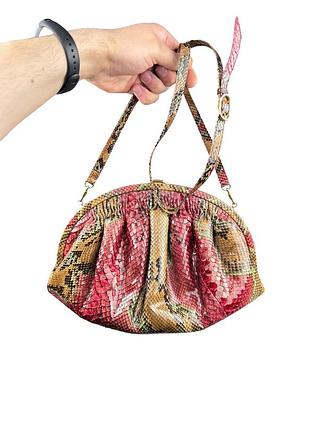 Сумка umberto firenze python, шкіра пітона 3