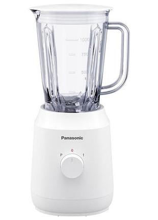 Блендер panasonic mx-ex1011wtq стационарный 290вт, чаша-1000мл, стекло, белый
