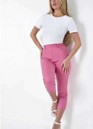 Roman pink  нові рожеві джегінси капрі розмір xl-2xl