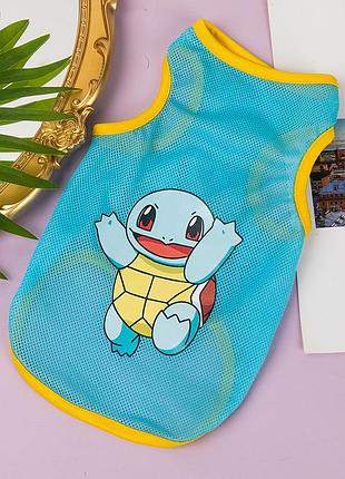 Сітчаста майка для котів pet style "turtle" блакитна xl