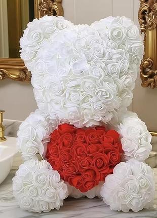 Ведмедик з троянд 🌹 25 см