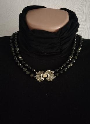 Колье из обсидиана 6