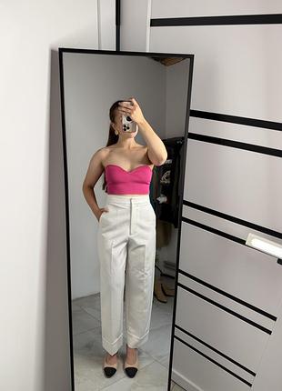 Брюки zara з підворотами