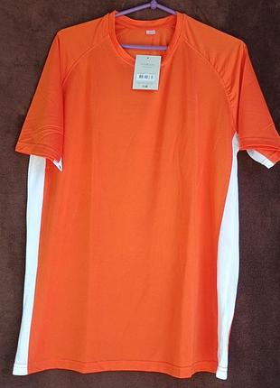 Футболка мужская спортивная оранж, t-shirt, l