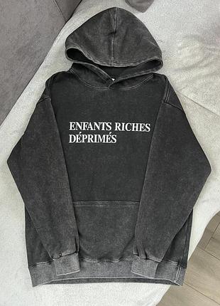 Худі чоловіче enfants riches deprimes xl чорне бавовна