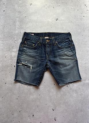 Чоловічі джинсові шорти (обрізані) true religion made in usa розмір 33