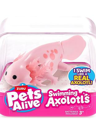 Интерактивная игрушка pets alive s1 – аксолотль (розовый)
