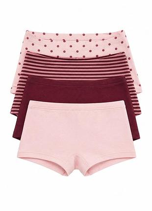 Трусики-боксеры набор 4 шт. для девочки lupilu lycra® 480413 122-128 см (6-8 years) комбинированный