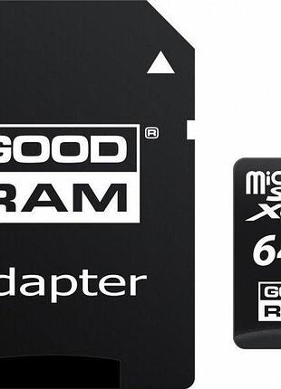 Карта памяти microsdxc 64gb uhs-i class 10 + adapter