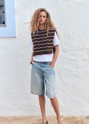 Zara футболка з жилетом в комплекті