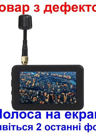 Мини fpv монитор 3 дюйма для отображения видеосигнала от дронов 5.8 ггц dmkr lst806 (товар с дефектом)