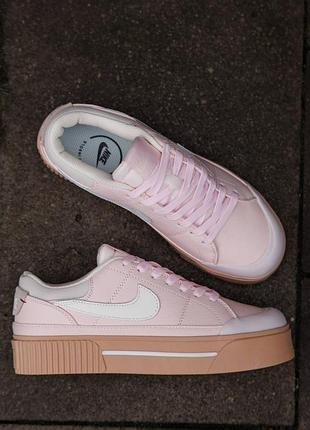Кросівки nike court legacy pink nk357