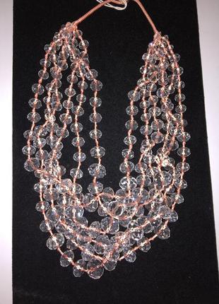 Dyrberg kern cady колье хрусталь богемский 8