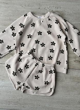 Костюм zara вафельний