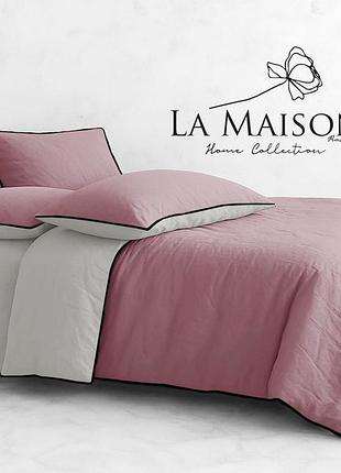 Постельное бельё варёный хлопок la maison 200 на 220 см евро размер ruba blush