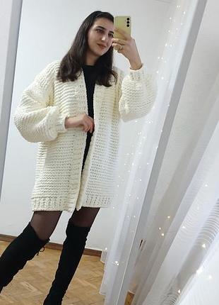 Кардиган ручной работы оверсайз
