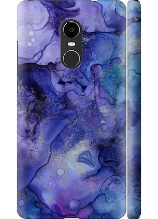 Чехол 3d пластиковый матовый на телефон xiaomi redmi note 4x мрамор 7 "4802m-951-58250"