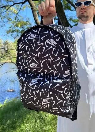 Рюкзак чорний nike рюкзак чоловічий жіночий найк рюкзак для подорожей навчання тренувань сумка спорт найк