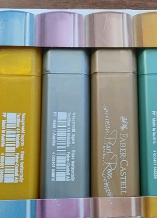 Набор маркеров faber-castellliner 46 metallic sparkling effect (7 шт)