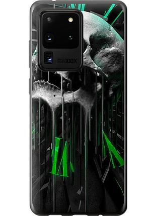 Чехол силиконовый на телефон samsung galaxy s20 ultra череп-часы "4100u-1831-58250"