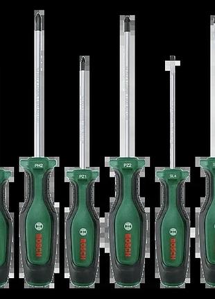Bosch (1600a02bx7) ph/pz/sl 6 шт набор отверток