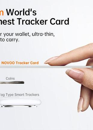 Novoo smart tag трекер в кошелек 5