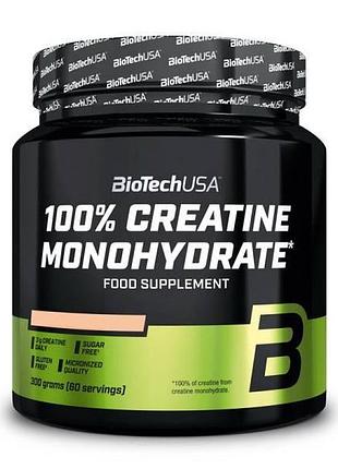Моногидрат креатина biotech usa 100% creatine monohydrate (300 грамм) со вкусом цитрус (594593)
