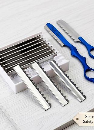 Набор профессиональных сменных лезвий proglide для филировальной бритвы, 10 шт, без бритвы