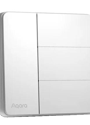 Вимикач aqara z1 zigbee 3 клавіші білий розумний вимикач для автоматизації освітлення