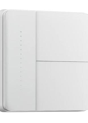 Вимикач aqara z1 pro 2 клавіші zigbee сенсорний вимикач для розумного дому білий голосове керування