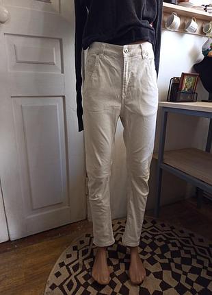 Белые байкерские или мото джинсы diesel, size 29